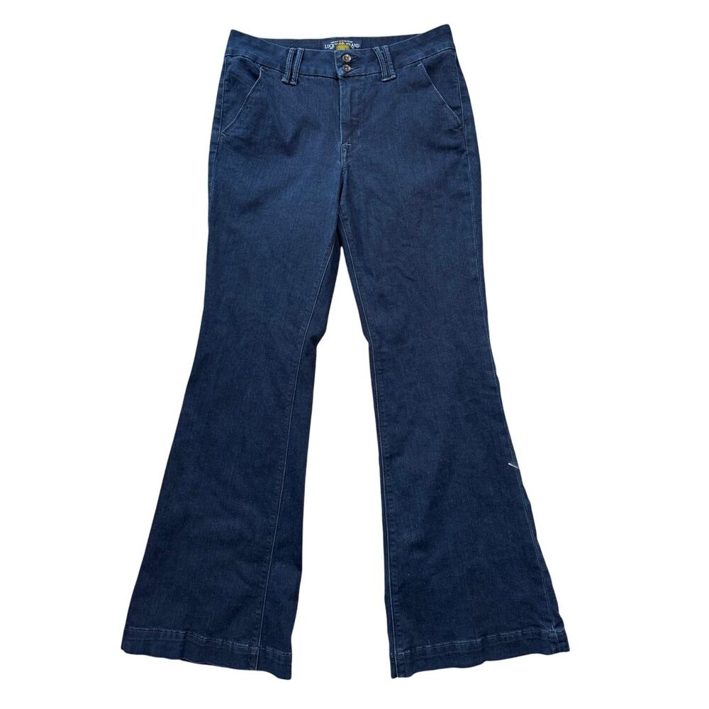 Lucky Brand Woman's Jeans/Pants size 10/30, Dark Wash Denim; slight flare